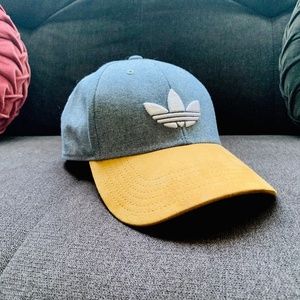 Adidas Denim and Suede Snapback hat